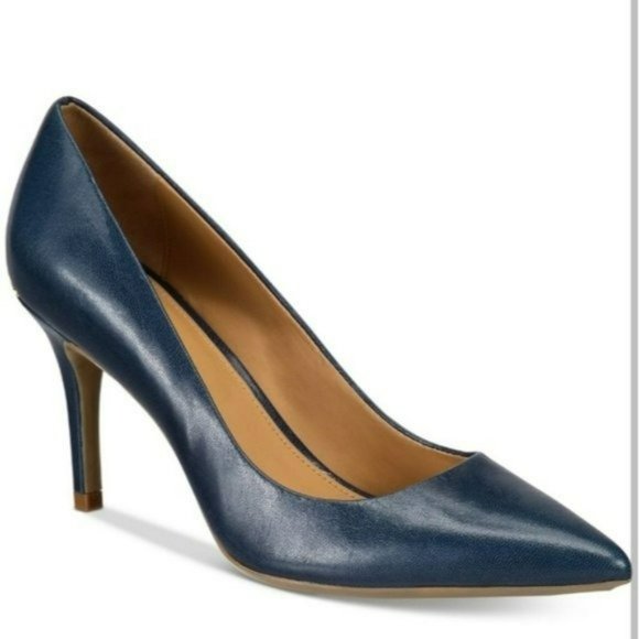 Calvin Klein Shoes - Calvin Klein Gayle Stiletto Pumps Navy -5.5